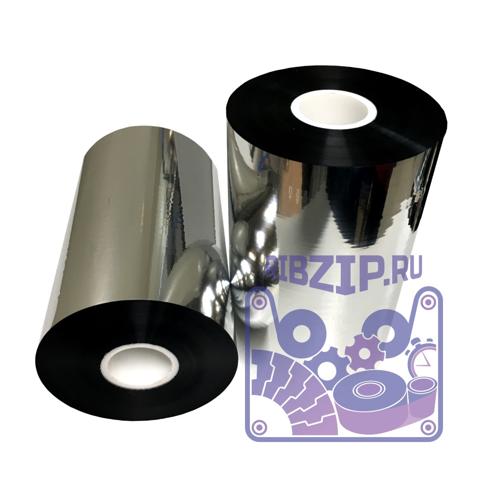 На фото изображено Термотрансферная лента (риббон) WAX Resin NE (105*мм*600м*5"-IN )